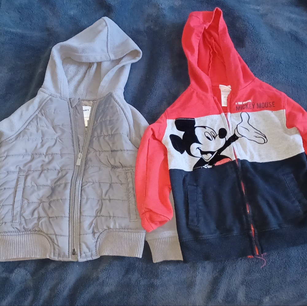 Kids Jackets Lot of 2. Size 4T. Disney Junior Mickey Old Navy